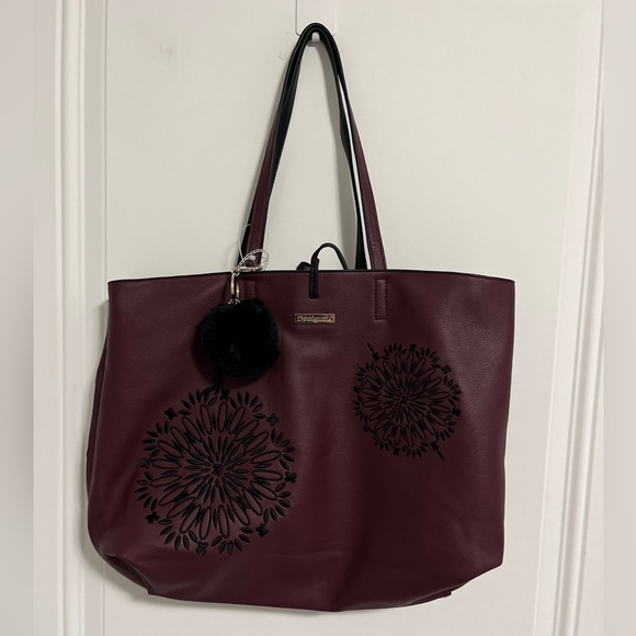 Desigual Women’s Large Reversible Tote Bag with an Inner Bag and a Charm - Picture 12 of 16